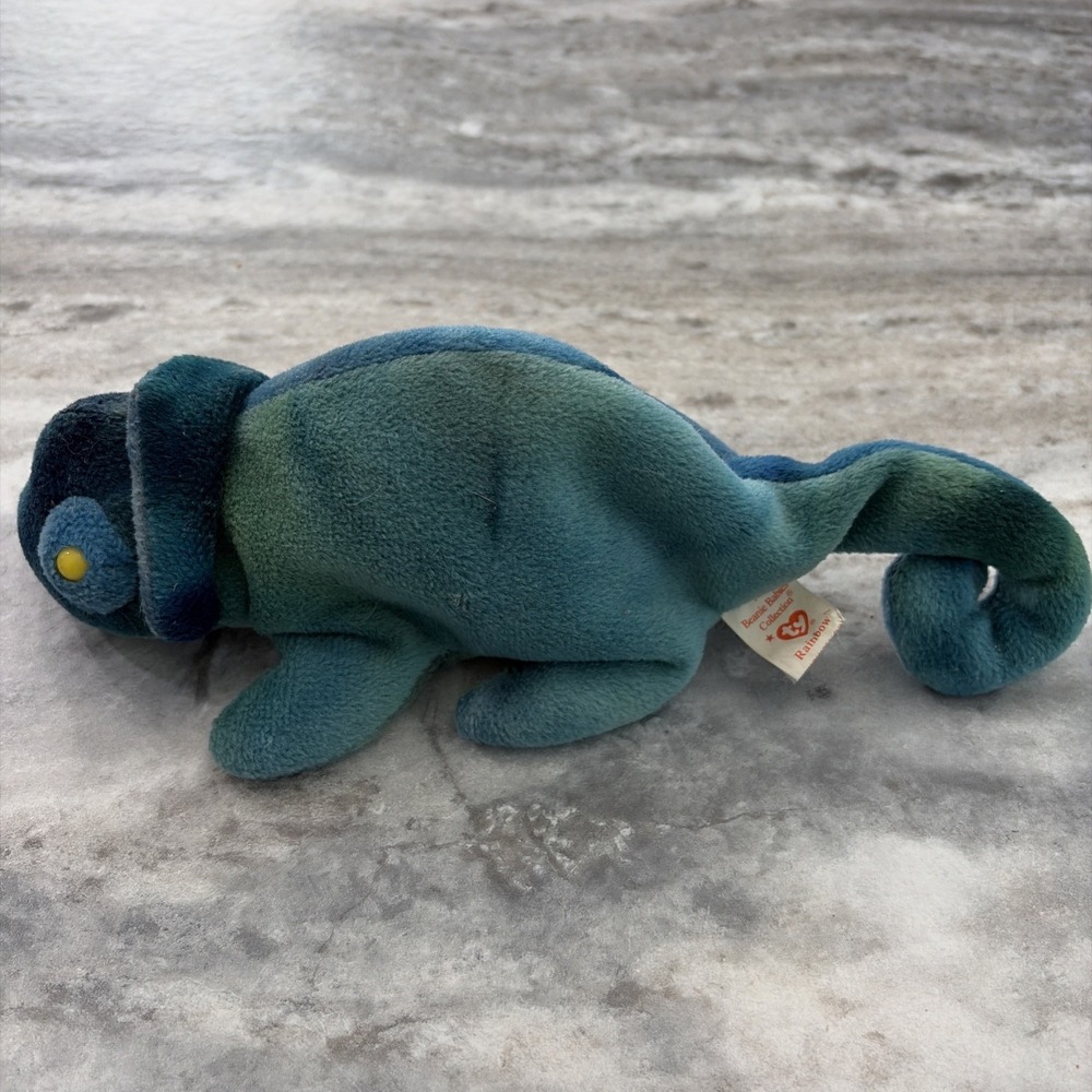 1997 rainbow the chameleon beanie baby (W/O Hang Tag)